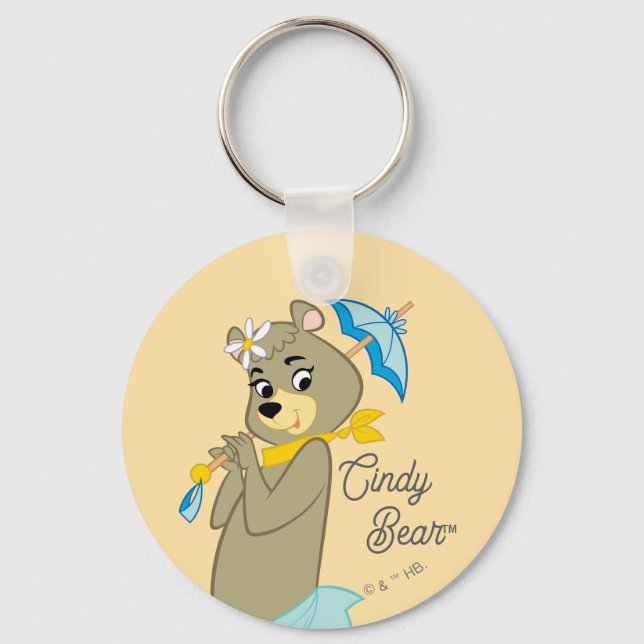 Chaveiro Cindy Bear Segurando Parasol (Frente)