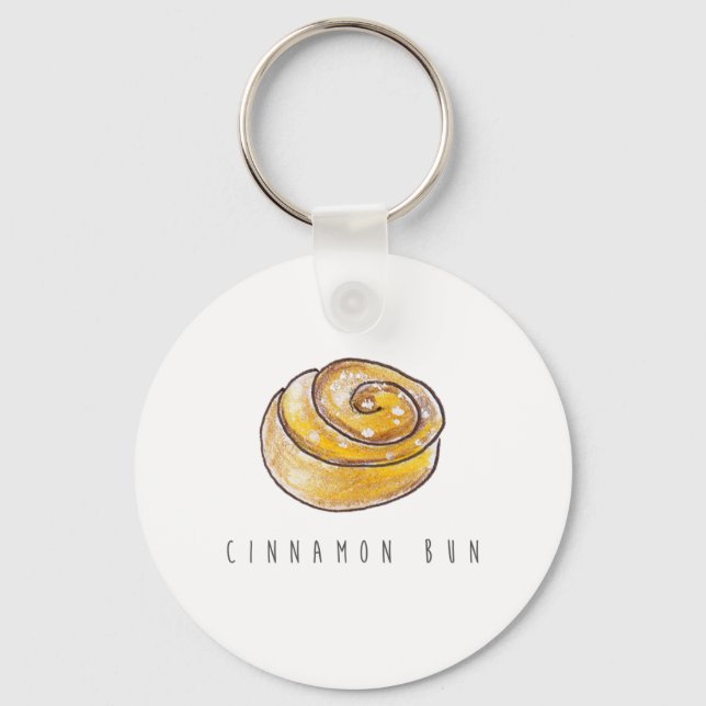 Chaveiro Cinnamon Buns Cinnamon Rolls Coffee Fika (Frente)