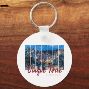 Chaveiro Cinque Terre Riomaggiore italiano Vintage Souvenir