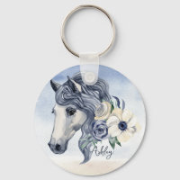 Cinza azul com nome personalizado das flores