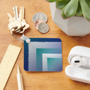 Chaveiro cinza azul-lacrimogêneo ex pastel