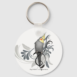 Chaveiro Cinza Cockatiel