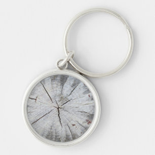 Chaveiro Cinza de madeira de palha de pinheiro Foto Arco 1