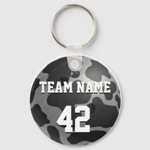 Chaveiro Cinza de Vaca bola de boliche