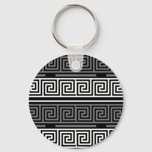 Chaveiro Cinza Design do Padrão de Frete de Chave Preta-Bra