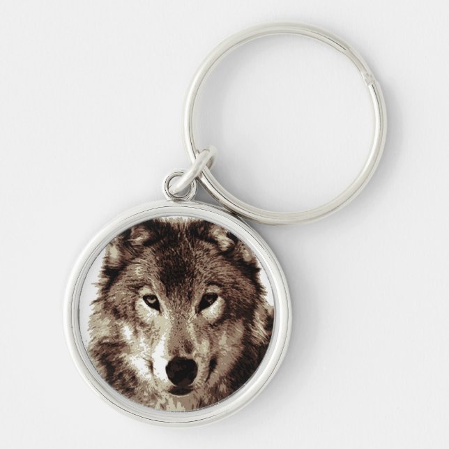 Chaveiro Cinza Wolf (Frente)