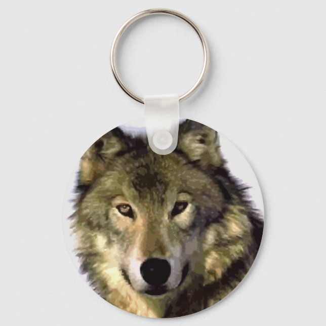 Chaveiro Cinza Wolf (Frente)