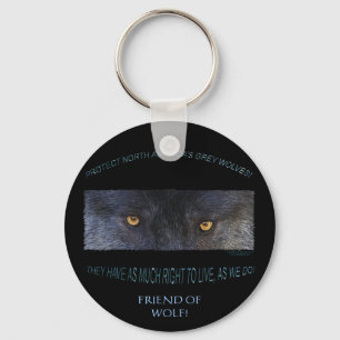Chaveiro CINZA WOLF Direito ao Live Key Chain