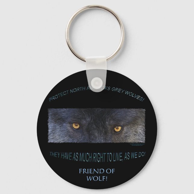 Chaveiro CINZA WOLF Direito ao Live Key Chain (Frente)