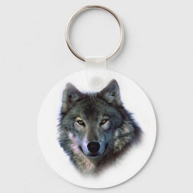 Chaveiro Cinza Wolf Eyes (Frente)