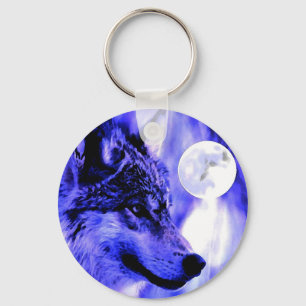 Chaveiro Cinza Wolf & Moon