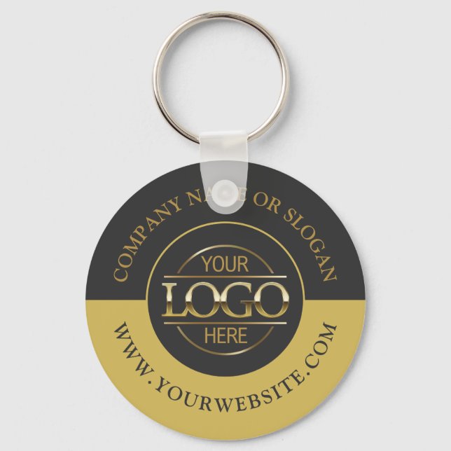 Chaveiro Cinzas e Dourados para logotipos circulares person (Frente)