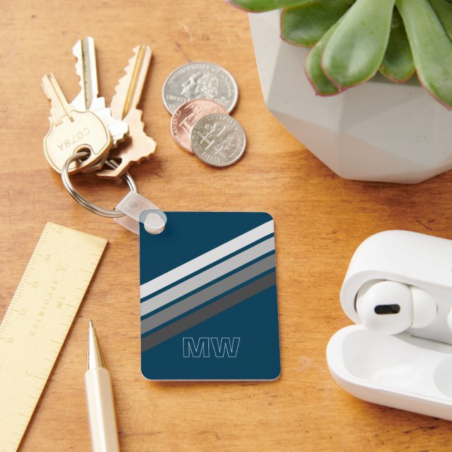 Chaveiro Cinzas Escuras E Claras Personalizadas Escuras Em  (Mesa)