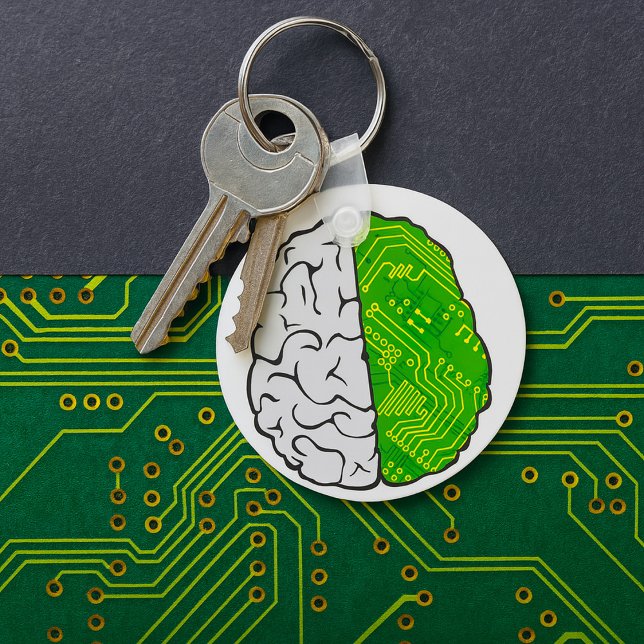 Chaveiro Circuito da Placa-Mãe do Cérebro de Tecnologia Com (Criador carregado)