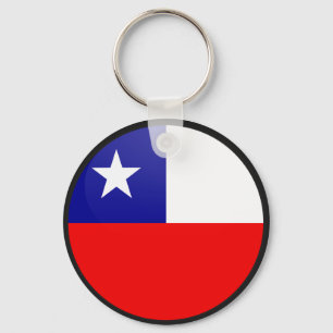 Chaveiro Círculo da bandeira da qualidade do Chile