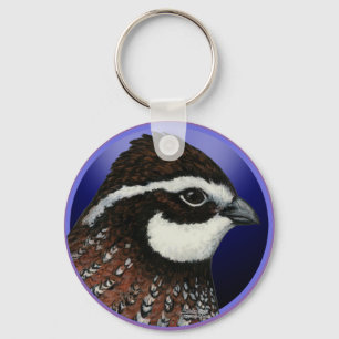 Chaveiro Círculo da Cabeça de Bobwhite Quail
