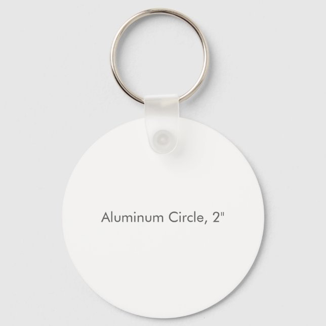 Chaveiro Círculo de Alumínio, 2" (Frente)