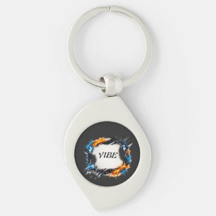 Chaveiro Círculo de Energia – Design de Texto Personalizáve