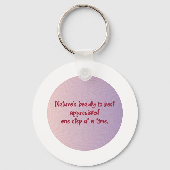 Chaveiro Círculo de Serenidade da Natureza (Frente)