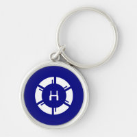 Círculo Físico Físico do SciFi com Azul Monograma 