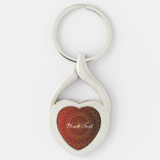 Chaveiro Circulo geométrico Dourado, luxo abstrato moderno