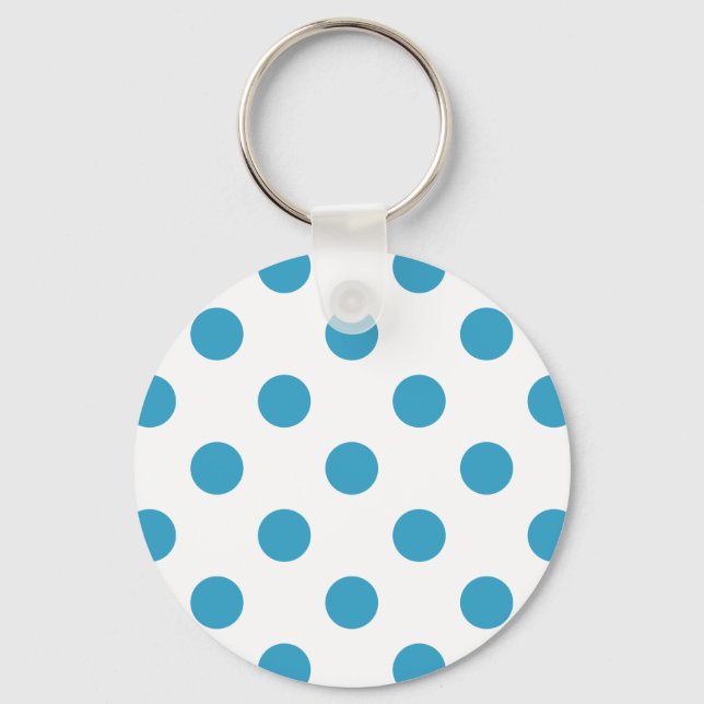 Chaveiro Círculos Bolinhas Azuis de Peacock (Frente)