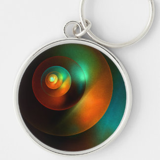 Chaveiro Círculos Coloridos Padrão Moderno de Arte Abstrato