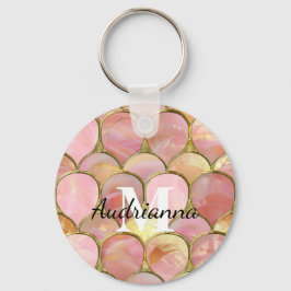 Chaveiro Círculos Dourados de Glama Rosa-Chic