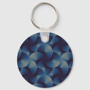 Chaveiro Círculos metálicos ilusão óptica, patamar sem cost
