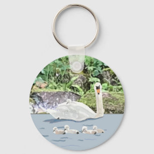 Chaveiro Cisne e Filhotes