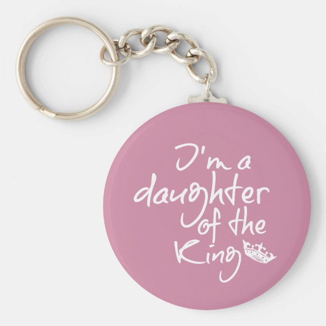 Chaveiro Citação bíblia: Filha do Rei (Frente)