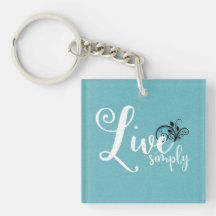 Citação da Tipografia "Live Simply"