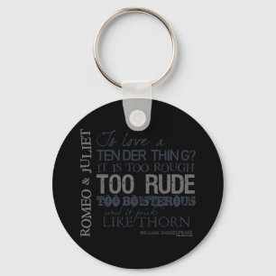 Chaveiro Citação de Amor entre Romeu e Julieta