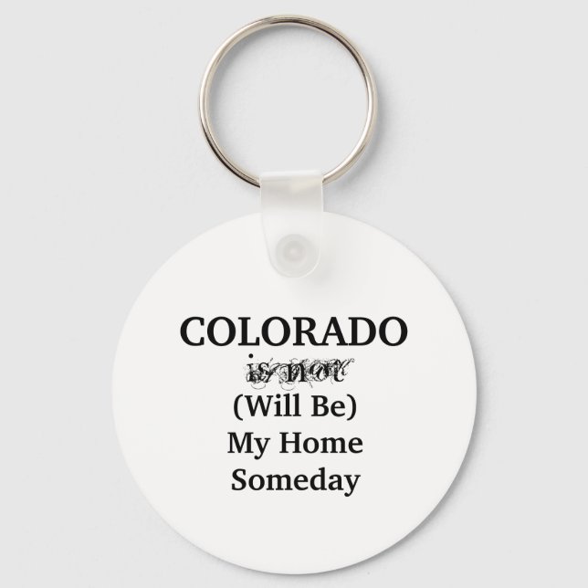 Chaveiro Citação de Casa no Colorado Um Dia (Frente)