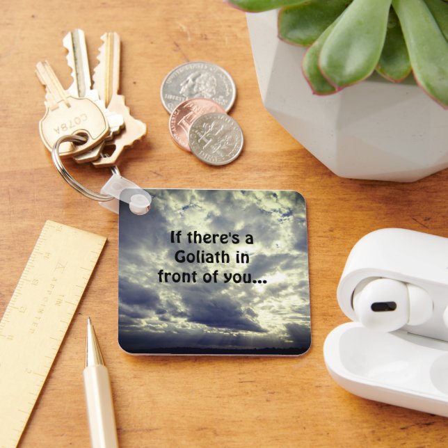 Chaveiro Citação de David e Golias  (Mesa)