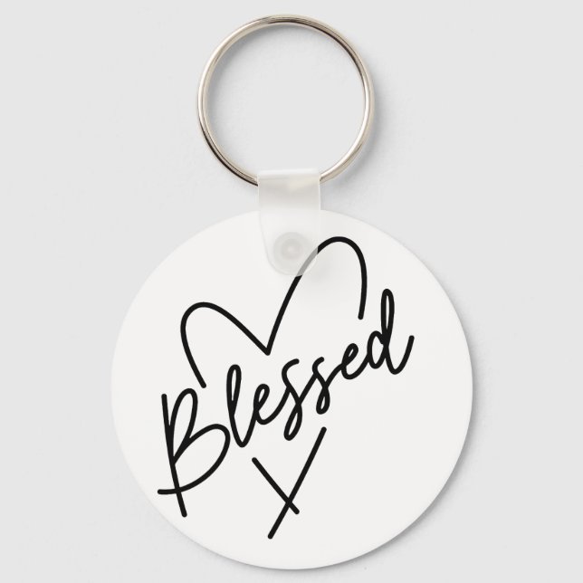 Chaveiro Citação de Gratidão Manuscrita (Frente)