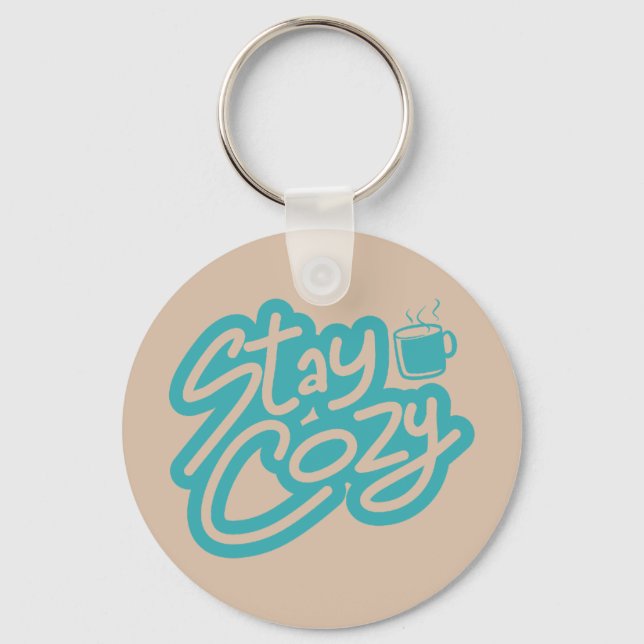 Chaveiro Citação de inverno do Outono de Mantenha-se conven (Frente)