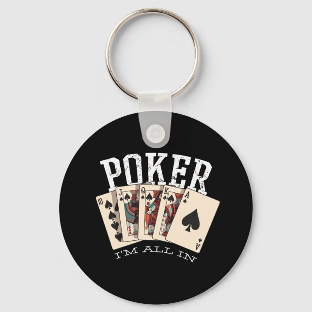 Chaveiro Citação de Poker para Jogador (Frente)