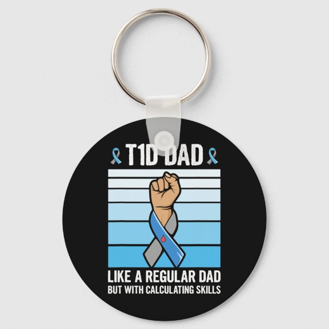 Chaveiro Citação de Suporte Diabético para Menores para Dia (Frente)