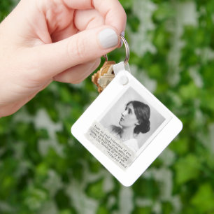 Chaveiro Citação de Virginia Woolf - Ícones da História das