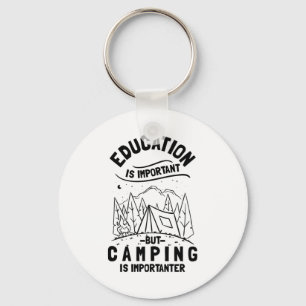 Chaveiro Citação Divertida de Camping