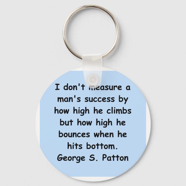 Chaveiro citação do patton do george (Frente)