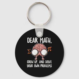 Chaveiro Citação engraçada de matemática para meninas menin