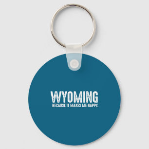 Chaveiro Citação engraçada de Wyoming Orgulhoso residente d