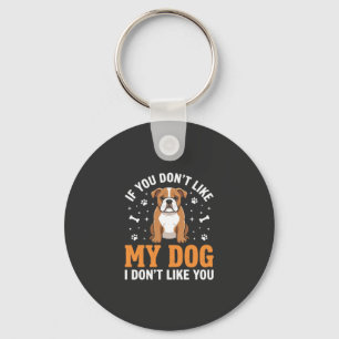 Chaveiro Citação engraçada do meu cachorro Bulldog