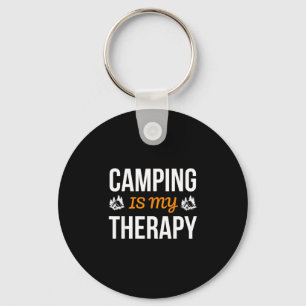 Chaveiro Citação externa relaxante acampamento é terapia na