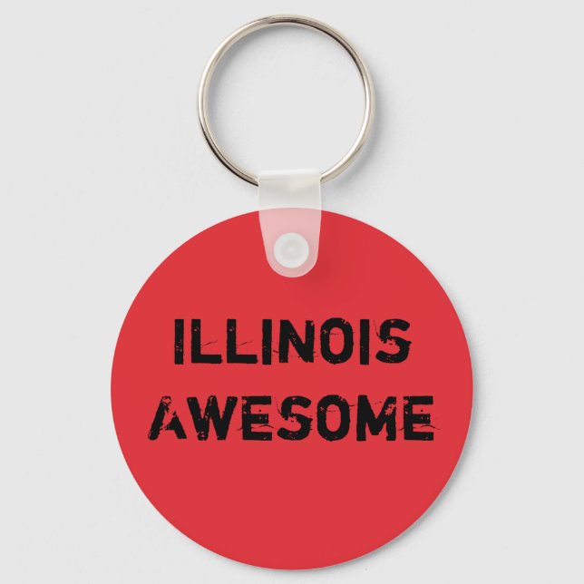 Chaveiro Citação Incrível de Illinois  (Frente)