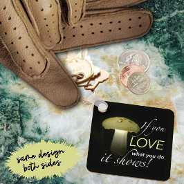 Chaveiro Citação Inspiradora Luz Solar de Cogumelo Brilhant