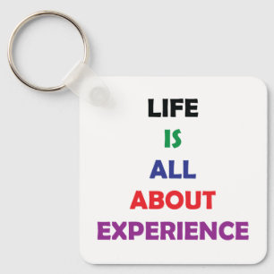 Chaveiro Citação Motivacional A Vida É Tudo Sobre Experiênc