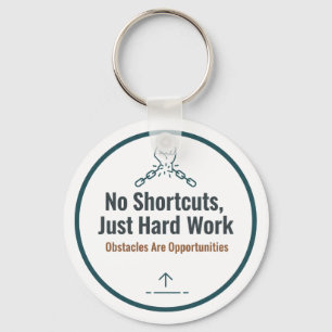 Chaveiro Citação Motivacional de Trabalho Duro Design – Sem